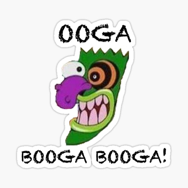 Ooga Booga Sticker For Sale By Coreyz182 Redbubble 