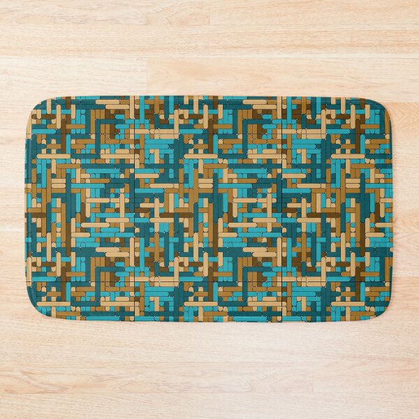 Item preview, Blue-brown grid seamless designed and sold by Shoshina.