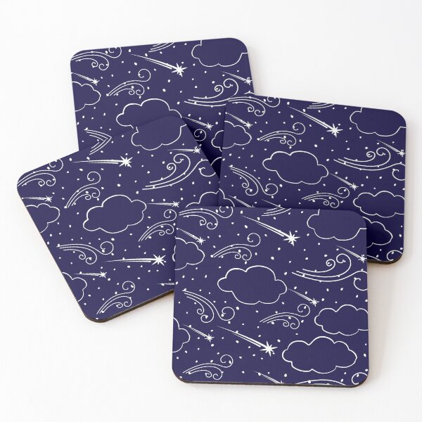 Item preview, Dark blue clouds sky and stars pattern gift design  designed and sold by Michael Schmidt.