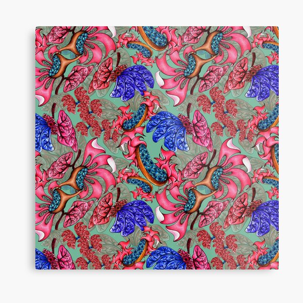 Two dimensional truth - surface pattern design Metal Print
