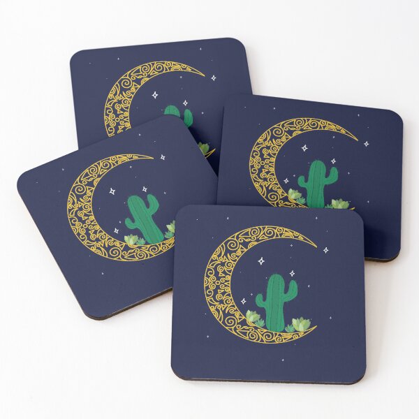 Item preview, Cactus on a crescent moon designed and sold by galax-C.