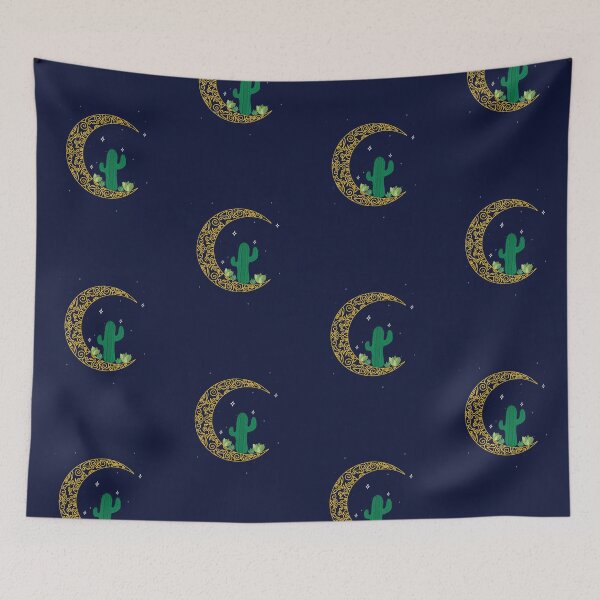 Item preview, Cactus on a crescent moon designed and sold by galax-C.