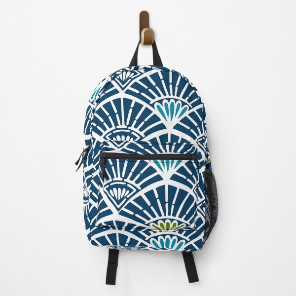 Item preview, Japanese Traditional Blue Fan Print designed and sold by Mini Tofu Shop.