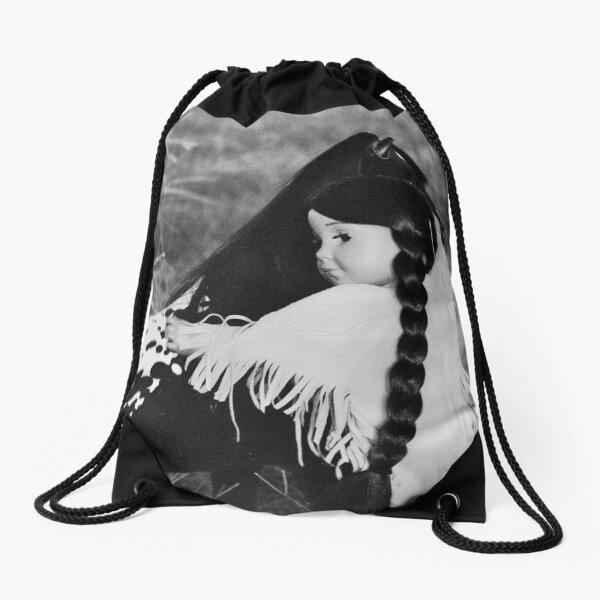Kaya and Steps High Drawstring Bag