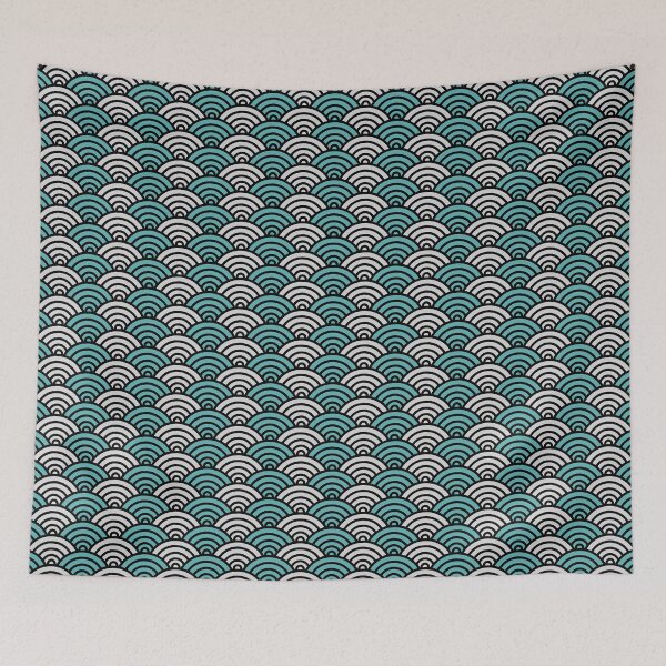 Item preview, Japanese Ocean Waves Abstract Print designed and sold by Mini Tofu Shop.