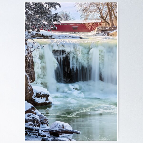 Item preview, Frozen Waterfall and Covered Bridge designed and sold by Kenneth Keifer.