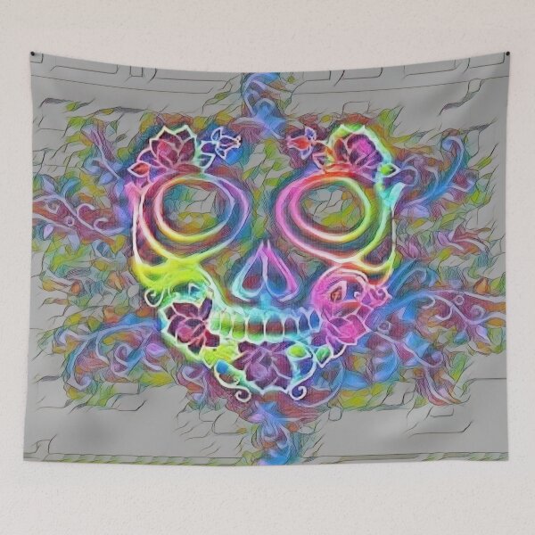 Item preview, Light-Up LED Halloween Skull Decoration designed and sold by Galathi Designs.