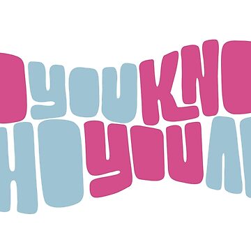 Artwork thumbnail, DO YOU KNOW WHO YOU ARE? Pink/Blue by vmhmade