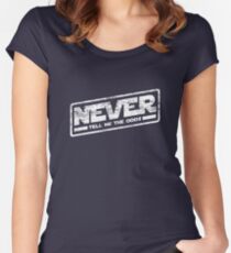 Camiseta entallada de cuello redondo Nunca me digas las probabilidades (aspecto envejecido)