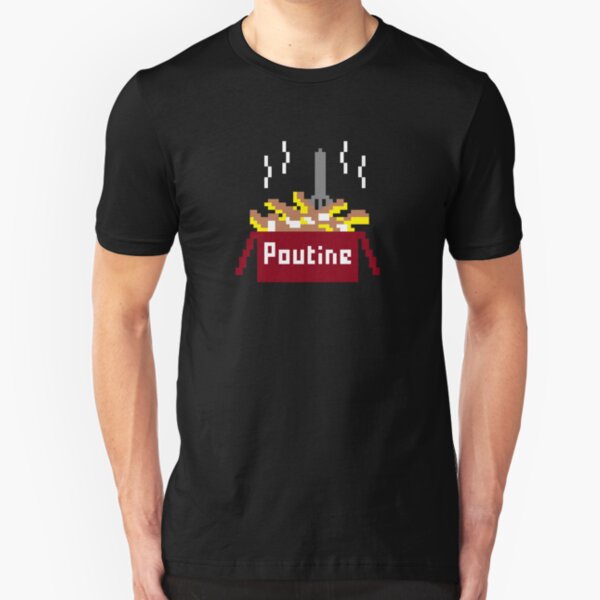8-Bit Poutine Slim Fit T-Shirt