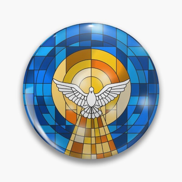 Item preview, Holy Spirit stained glass church window designed and sold by Shaun Joseph.