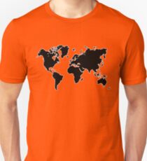 world map monde Unisex T-Shirt