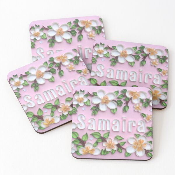 Artikelvorschau, Namensschild SAMAIRA Quilled entworfen und verkauft von Quilledbynav.