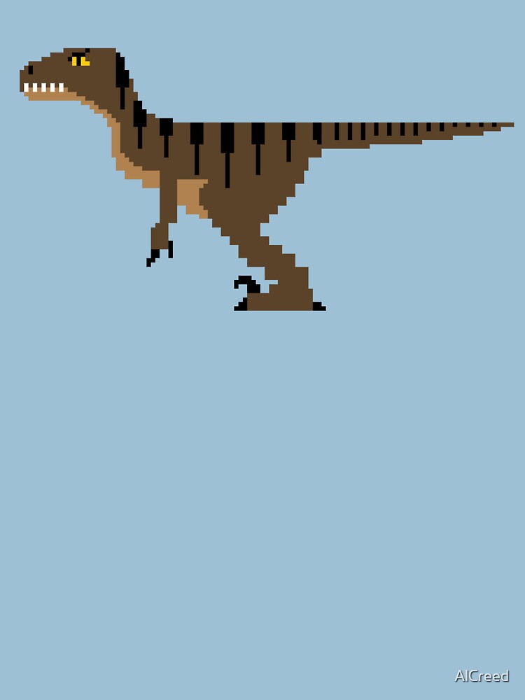 8-Bit Velociraptor by AlCreed