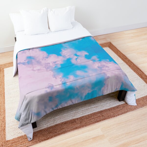 Vaporware of clouds in the sky Comforter
