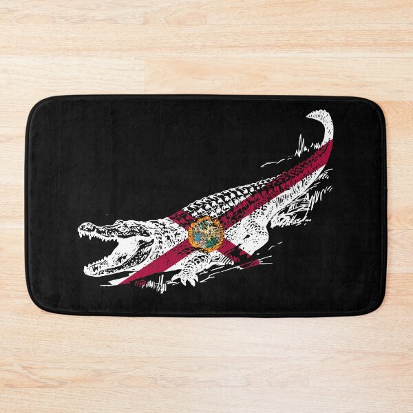 Item preview, Florida Flag Gator Alligator Crocodile Wildlife FL Souvenir designed and sold by h44k0n.
