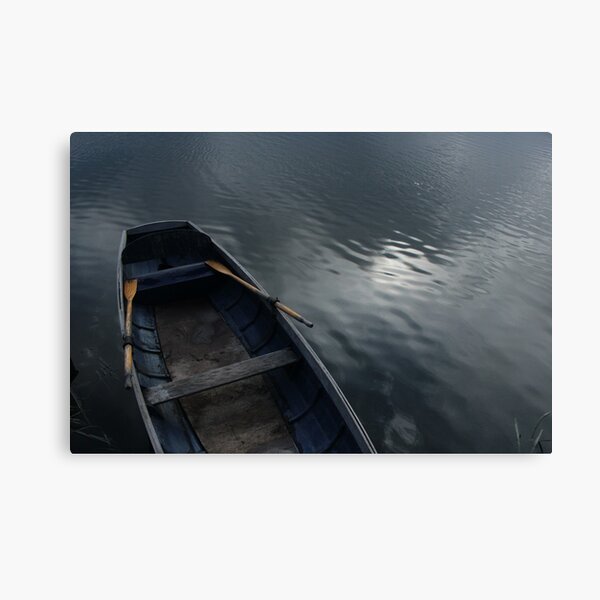 Boat on lake Canvas Print