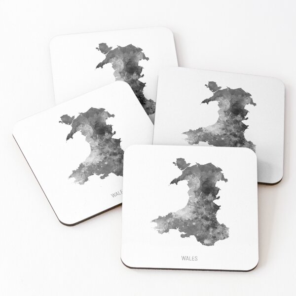 Item preview, Wales Watercolor Map designed and sold by ArtPrints.