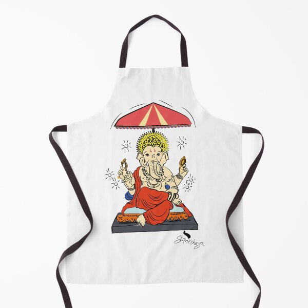 Item preview, lord Ganesha t-shirt | lord Ganesha with umbrella painting a designed and sold by KARTICK DUTTA.