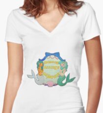 Mermaids Against Misogyny Women's Fitted V-Neck T-Shirt