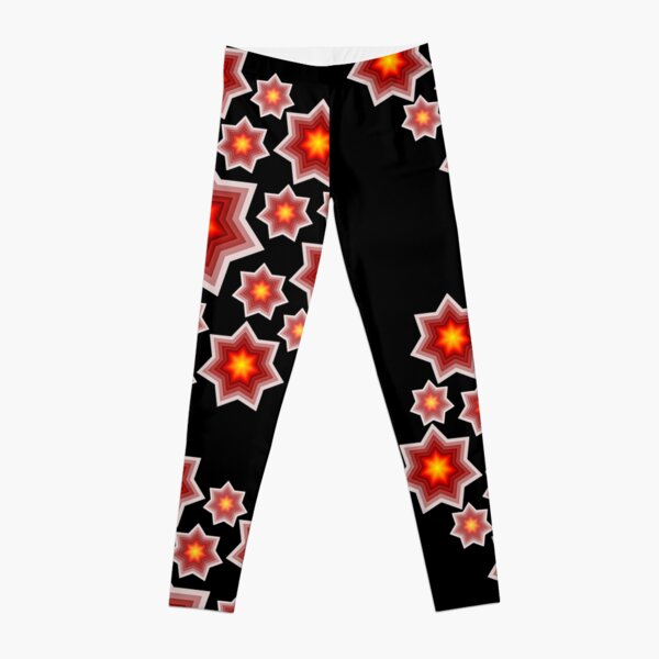 Red shining stars Leggings