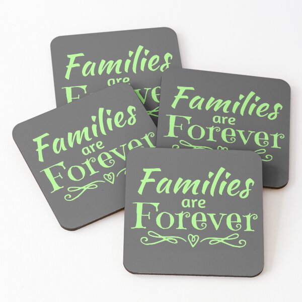 Aperçu de l'œuvre Les familles sont éternelles - vert créée et vendue par Restored Gospel Boutique .
