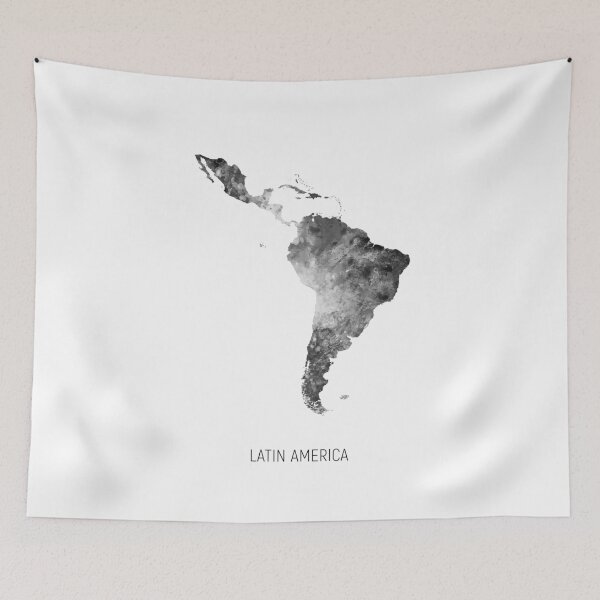 Item preview, Latin America Watercolor Map designed and sold by ArtPrints.