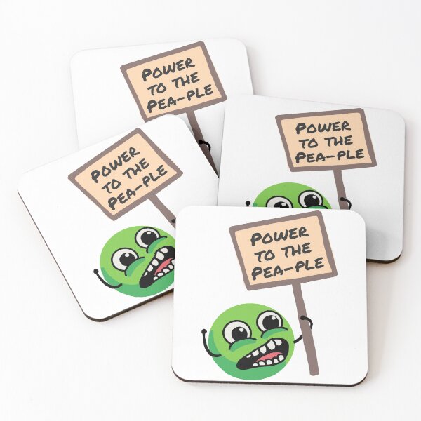 Item preview, Power to the pea-ple designed and sold by ArtOnBroomhill.