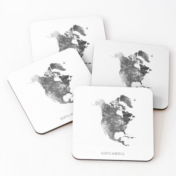 Item preview, North America Watercolor Map designed and sold by ArtPrints.