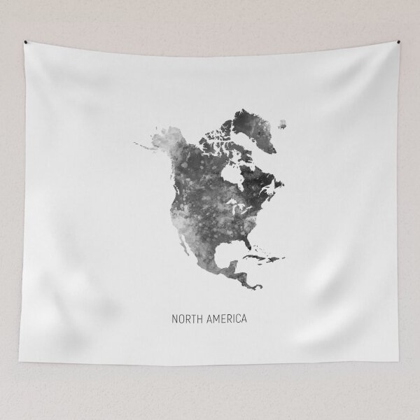 Item preview, North America Watercolor Map designed and sold by ArtPrints.