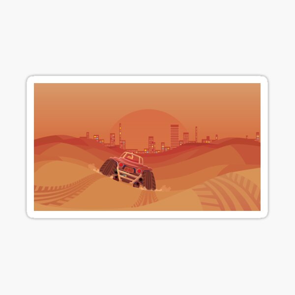 Item preview, Sand buggy beach sunset Panic-Graphics designed and sold by Panic-Graphics.