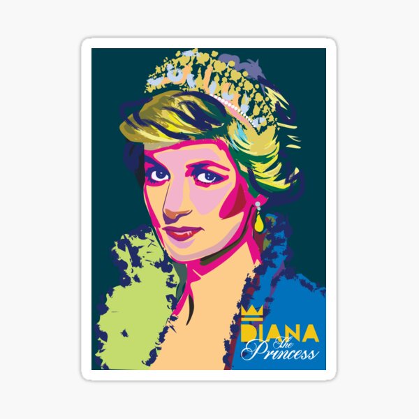 Download Princess Diana Stickers | Redbubble