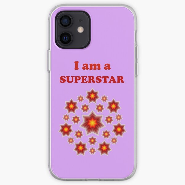 Red shining stars iPhone Soft Case