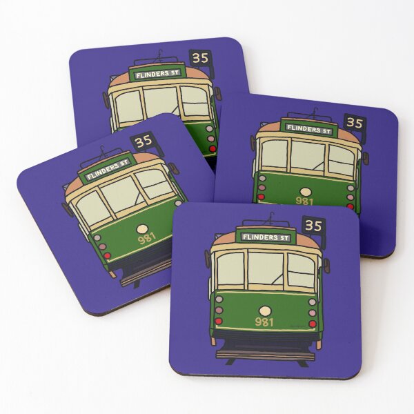 Item preview, Melbourne Tram - No.35 to Flinders Street designed and sold by spiralpaper.