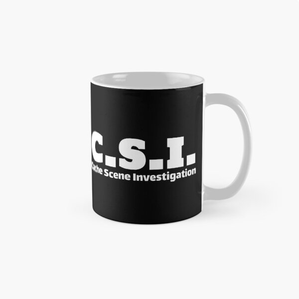 Item preview, Geocaching C.S.I. Cache Scene Investigation in white designed and sold by portrait4you.