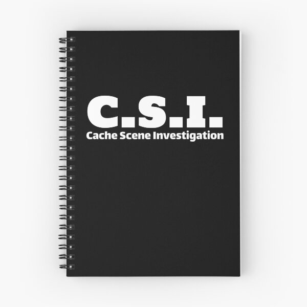 Item preview, Geocaching C.S.I. Cache Scene Investigation in white designed and sold by portrait4you.