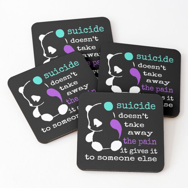 Aperçu de l'œuvre Douleur suicidaire Point-virgule Cadeau Sensibilisation à la prévention du suicide créée et vendue par Racha-K.