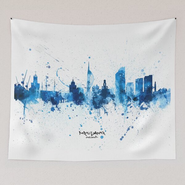 Item preview, Portsmouth England Skyline designed and sold by ArtPrints.
