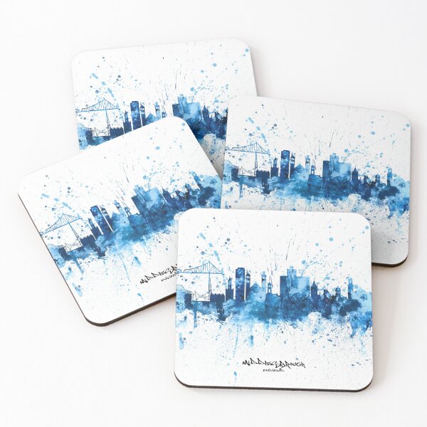 Item preview, Middlesbrough England Skyline designed and sold by ArtPrints.