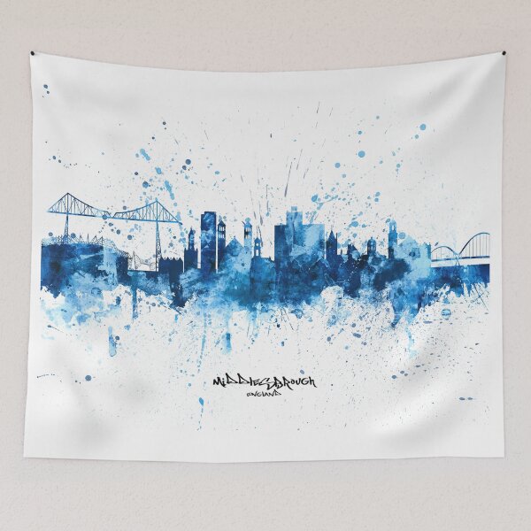 Item preview, Middlesbrough England Skyline designed and sold by ArtPrints.