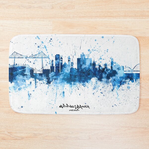 Item preview, Middlesbrough England Skyline designed and sold by ArtPrints.