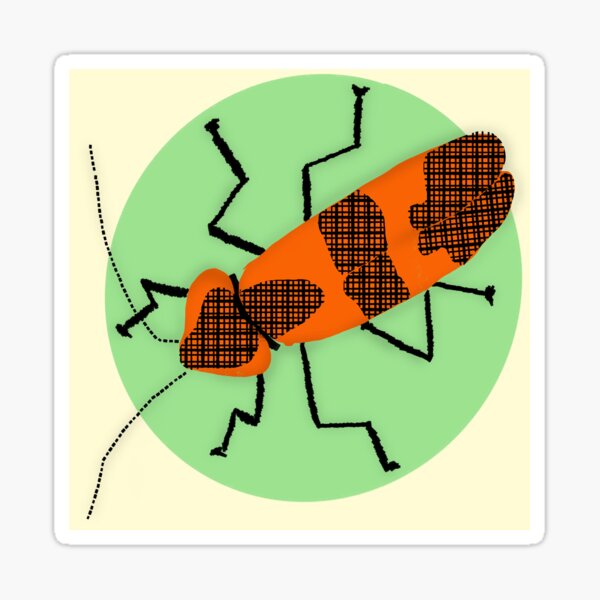 Item preview, Milkweed Beetle Bug Insect designed and sold by AmyVaidStudio.