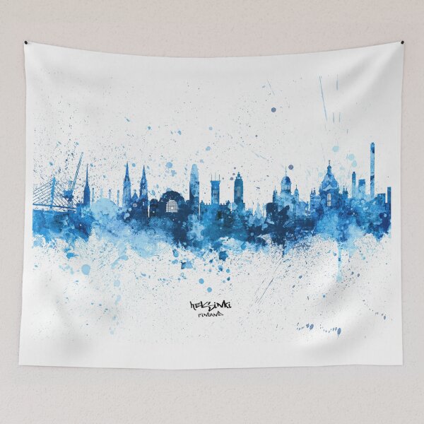 Item preview, Helsinki Finland Skyline designed and sold by ArtPrints.