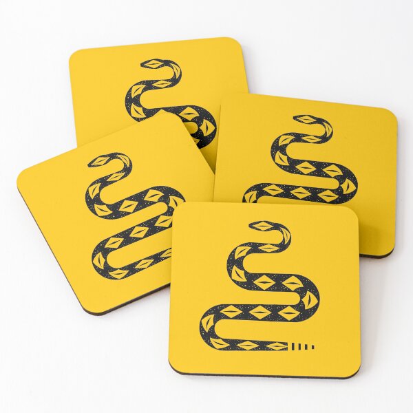 Item preview, libertarian rattlesnake viper serpent yellow flag designed and sold by matintheworld ( delcarmat ).