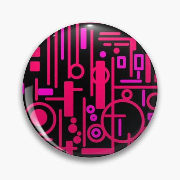 Item preview, Black Pink Circuit Mosaic designed and sold by Ngaiseot.