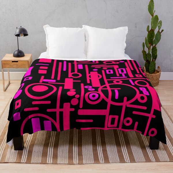 Item preview, Black Pink Circuit Mosaic designed and sold by Ngaiseot.