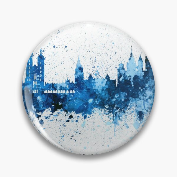 Item preview, Krakow Poland Skyline designed and sold by ArtPrints.