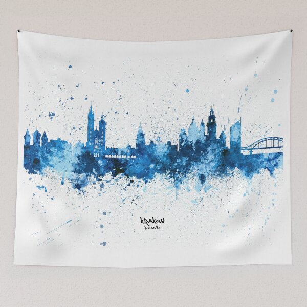 Item preview, Krakow Poland Skyline designed and sold by ArtPrints.