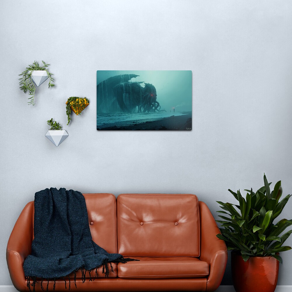 Cthulhu Awakens Metal Print