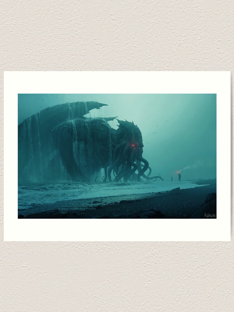 Alternate view of Cthulhu Awakens Art Print